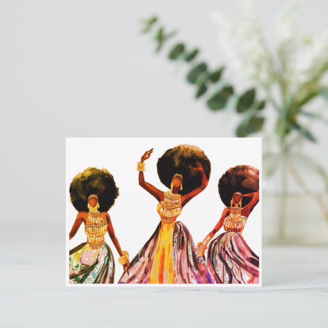 CARTE POSTALE DANSEURS AFRICAINS (Debout devant)