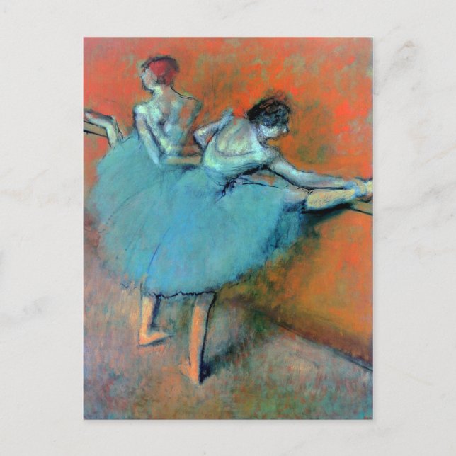 Carte Postale Danseurs au Bar par Degas (Devant)