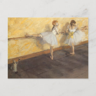 Carte Postale Danseurs au Bar par Edgar Degas, Ballet Vintage