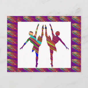 Carte Postale Danseurs BALLET : Formations de danse très artisti