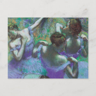 Carte Postale Danseurs bleus par Edgar Degas, Impressionnisme Vi