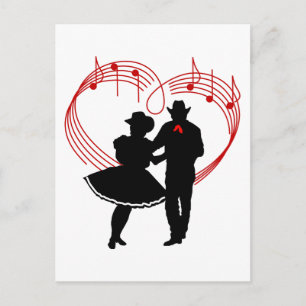 Carte Postale Danseurs carrés