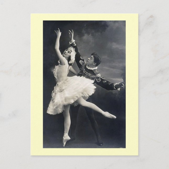 Carte Postale Danseurs de ballet vintages (Devant)