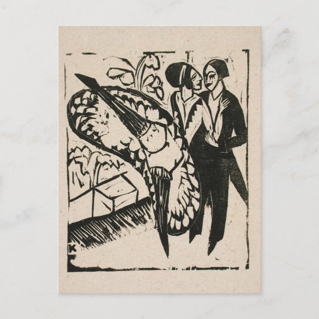 Carte Postale Danseurs De Fling, Kirchner (Devant)