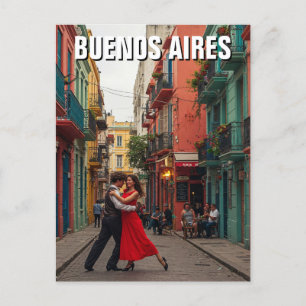 Carte Postale Danseurs de tango Buenos Aires Argentine Voyage