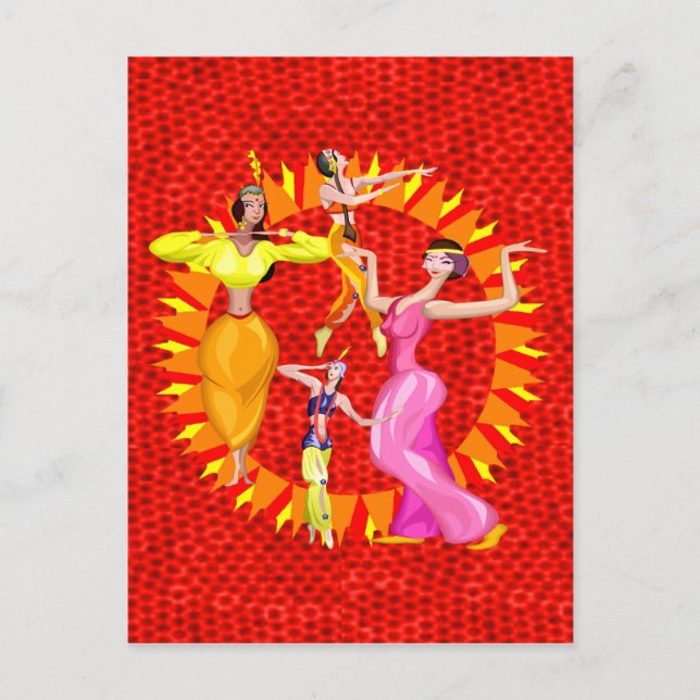 Carte Postale Danseurs du ventre (Devant)