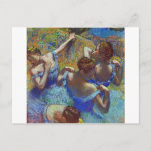Carte Postale Danseurs en bleu, Edgar Degas