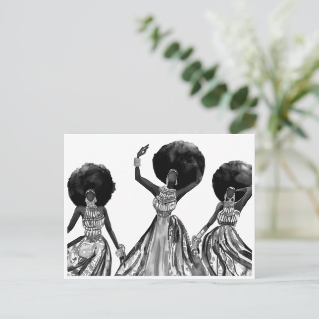 CARTE POSTALE DANSEURS NOIRS (Debout devant)