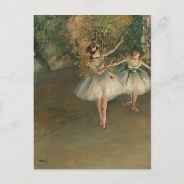 Carte Postale Danseurs sur une scène Edgar Degas (Devant)