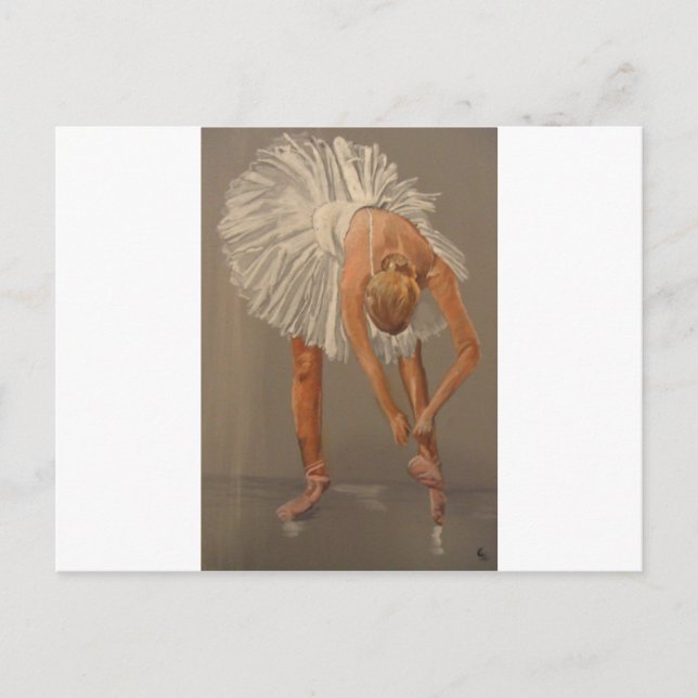 Carte Postale danseuse de ballet (Devant)