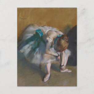 Carte Postale Danseuse de ballet attendant Edgar Degas