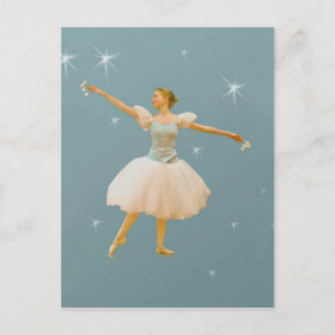 Carte postale Danseuse de ballet avec castagnettes