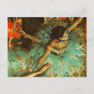 Carte Postale Danseuse de ballet Danseuse verte Danseuse Degas P