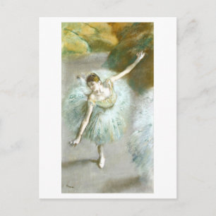 Carte Postale Danseuse en vert Peinture (1883) par Degas