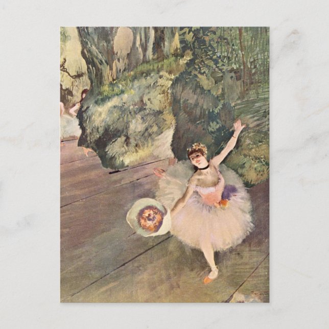 Carte Postale Danseuse / Étoile du ballet - Peinture des diplôme (Devant)