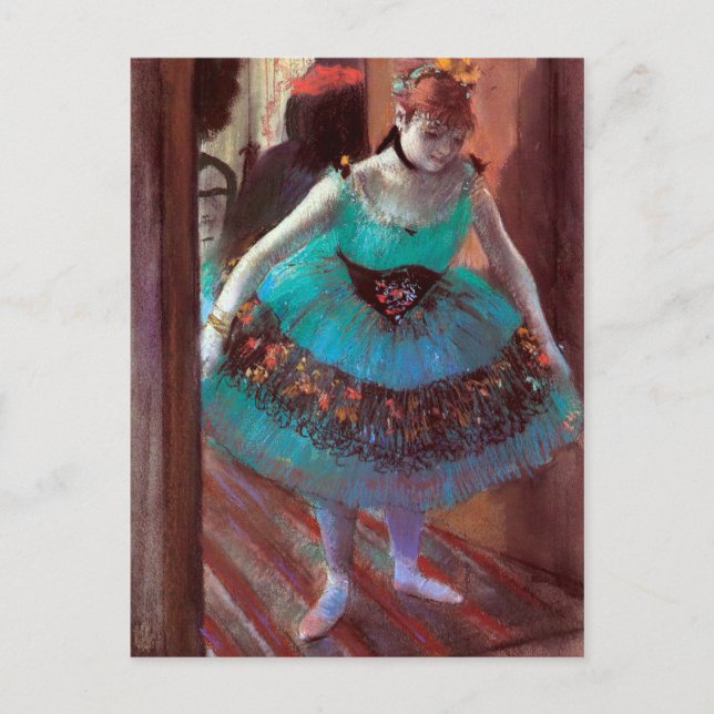 Carte Postale Danseuse quittant sa chambre à coucher par Degas (Devant)