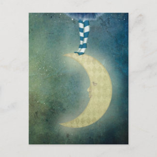 Carte Postale danseuse sur la lune
