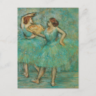 Carte Postale Danseuses avec un éventail Edgar Degas