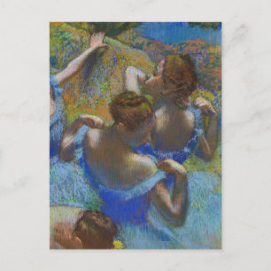 Carte Postale Danseuses de ballet bleu Edgar Degas
