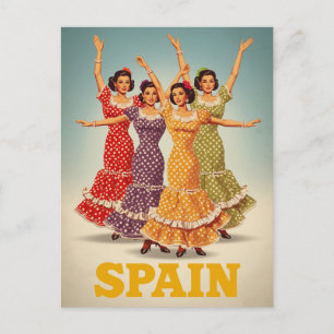 Carte Postale Danseuses de Flamenco d'Espagne Voyage