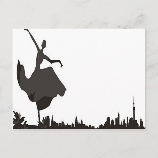 Carte Postale Dansez Avec La Skyline (Devant)