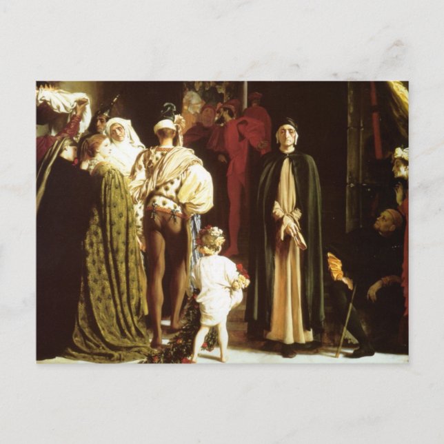 Carte Postale Dante en exil (Devant)