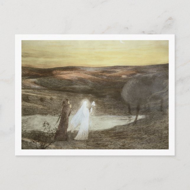 Carte Postale Dante et Béatrice, de 'L'Estampe Moderne', publ (Devant)