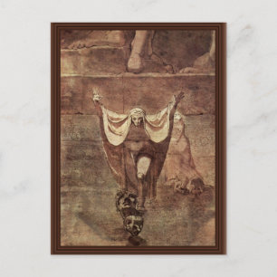 Carte Postale Dante et Virgil dans la glace de Kozythus. Par