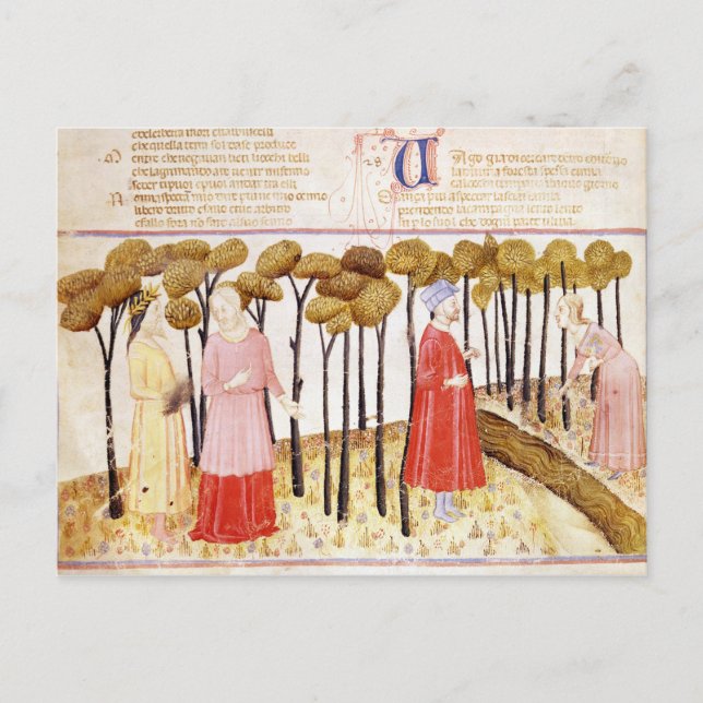 Carte Postale Dante et Virgile au sommet du Purgatoire (Devant)