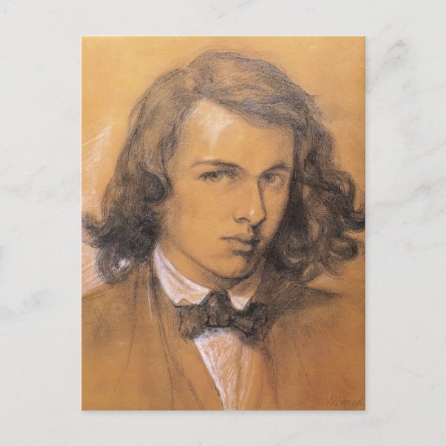 Carte Postale Dante Gabriel Rossetti - Autoportrait (Devant)