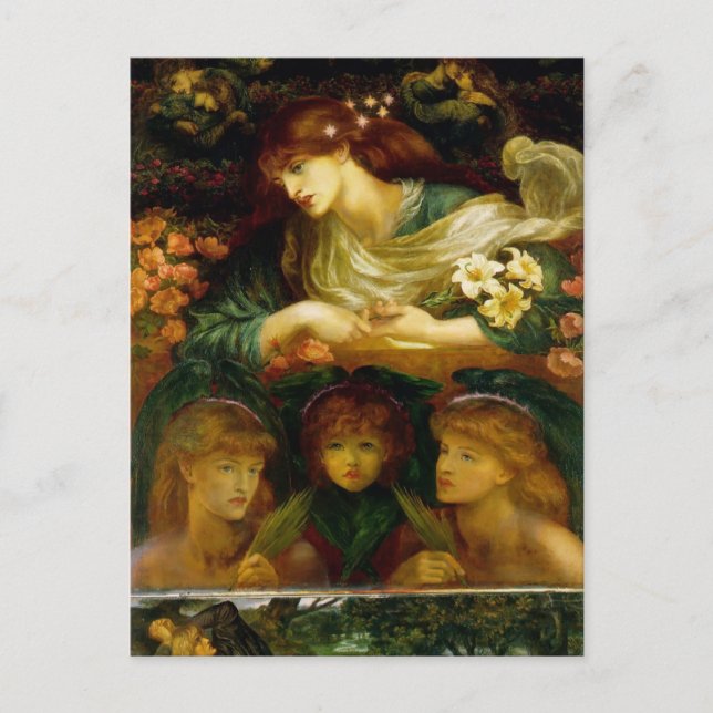 Carte Postale Dante Gabriel Rossetti - Le bienheureux Damozel (Devant)