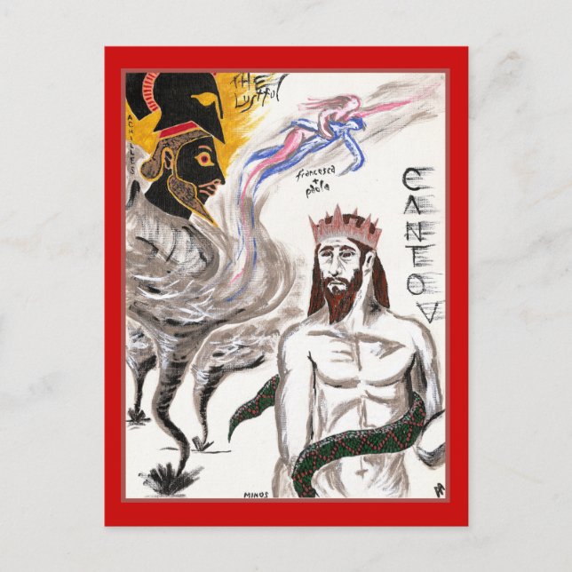 Carte Postale Dante's Inferno, Canto V Postcard (Devant)