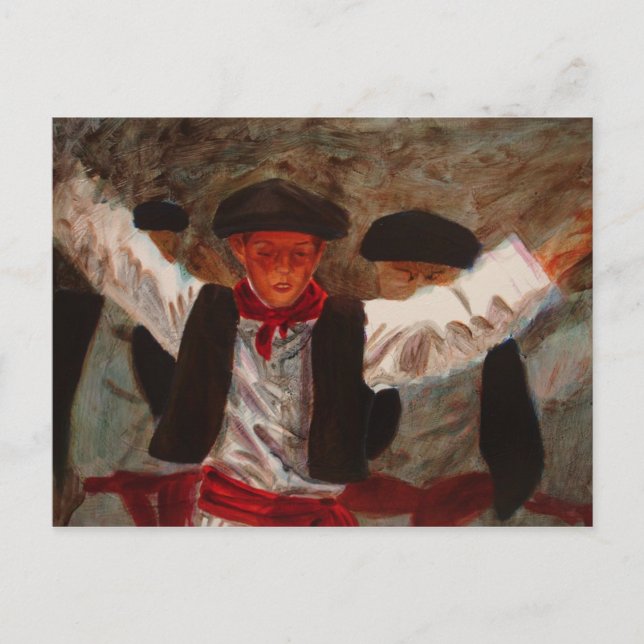 Carte Postale Dantzaritxiti (danseuse basque) (Devant)