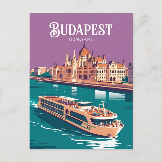 Carte Postale Danube Hongrie (Devant)