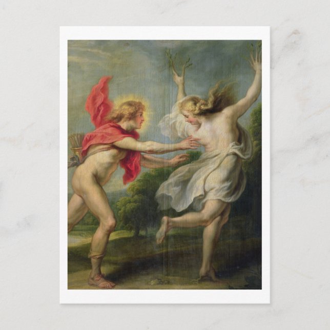 Carte Postale Daphne et Apollo (pétrole) (Devant)