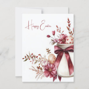 Carte postale d'Aquarell Oster avec oeufs de Pâque
