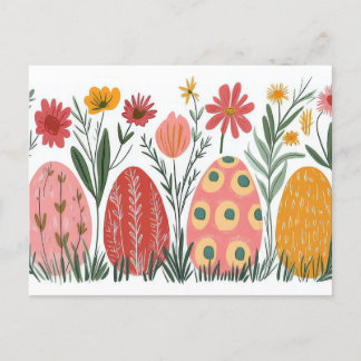 Carte postale d'Aquarell Oster colorée avec fleurs