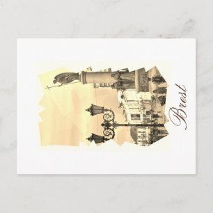 Carte postale d'architecture de la ville de Brest 