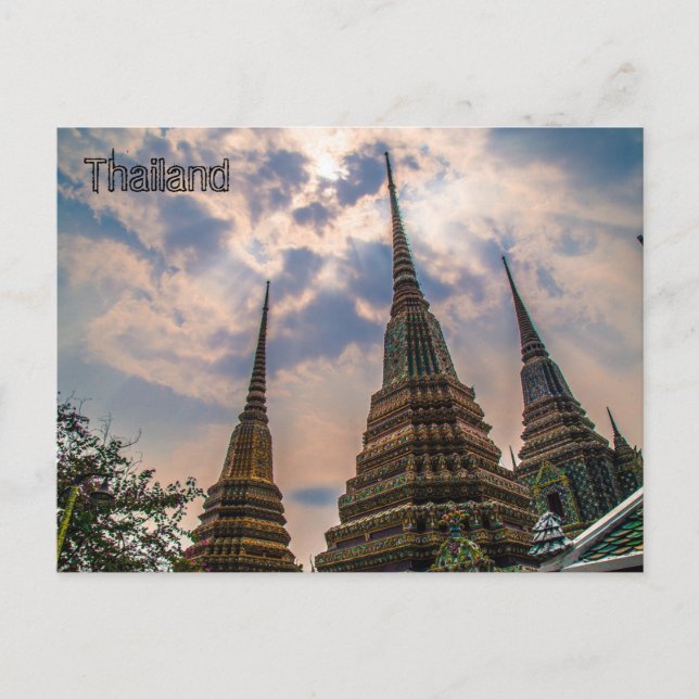 Carte postale d'architecture thaïe (Devant)