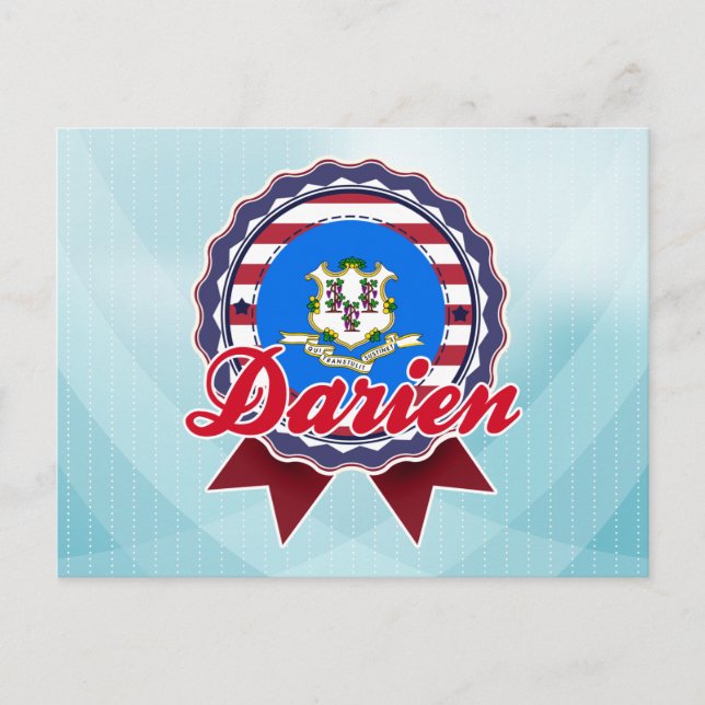 Carte Postale Darien, CT (Devant)