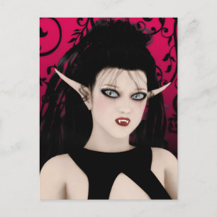Carte postale Dark Diva gothique Vampire Art