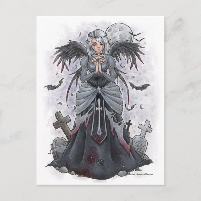 Carte postale Dark Priestess Angel (Devant)