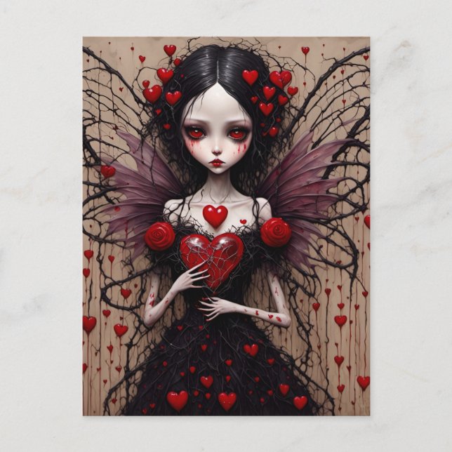 Carte Postale Dark Valentine Vampire Fairy (Devant)