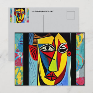 Carte postale d'art abstrait