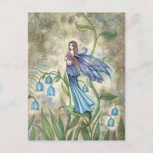 Carte postale d'art de la fée Blue Bell