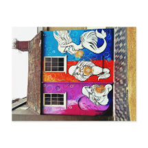 Carte postale d'art de rue