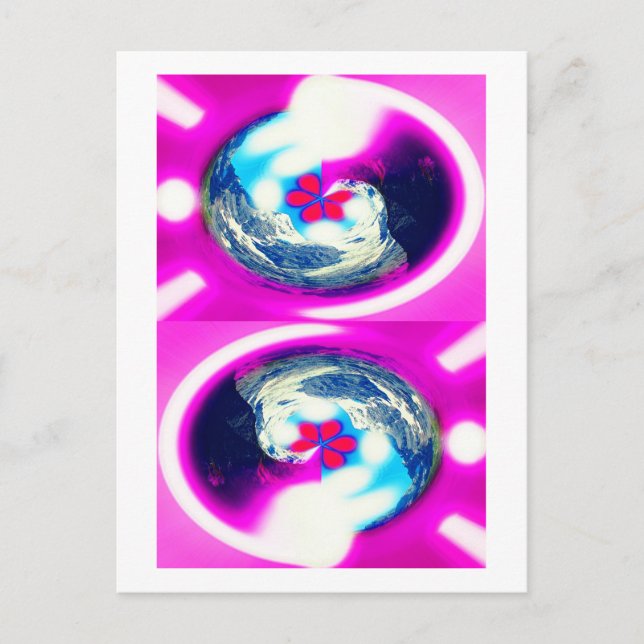 Carte postale d'art des mondes parallèles (Devant)