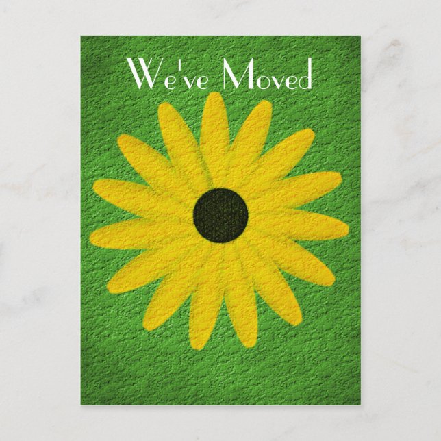 Carte postale d'art floral Nouvelle Adresse Margue (Devant)