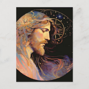 Carte postale d'art générée par Jésus AI