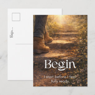 Carte postale d'art inspirante et motivante